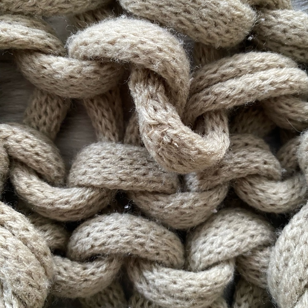 POTTERY BARN Colossal Handknit Throw / Lichen - Picture 9 of 10
